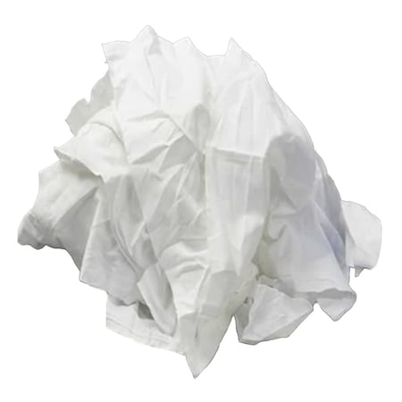 Supremeplus Recycled White Linen Mixed Material Cleaning Rags, 10 lbs. Bag SP-8810