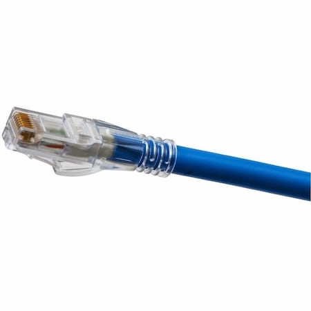 Hubbell Premise Wiring Ethernet Cable, Cat 6A, Blue, 1 ft. HC6AB01