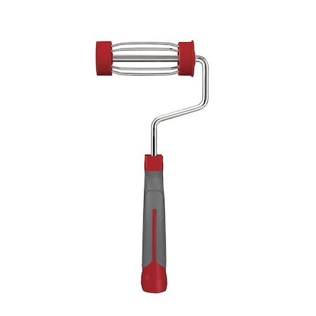 Wooster SHERGRIP Series Roller Frame, 4 in L Roller, Ergonomic Grip, Soft Handle R014-4