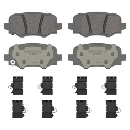 Wagner Brake OEX Rear Disc Brake Pad Set Premium Ceramic,  OEX1809