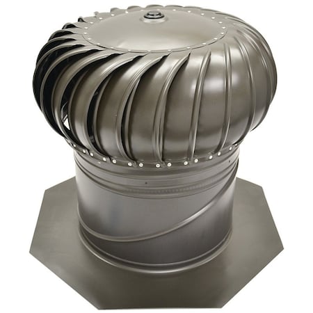 Master Flow Master Flow GIC12WW Rotary Turbine Ventilator, Steel, Weathered Wood GIC12WW