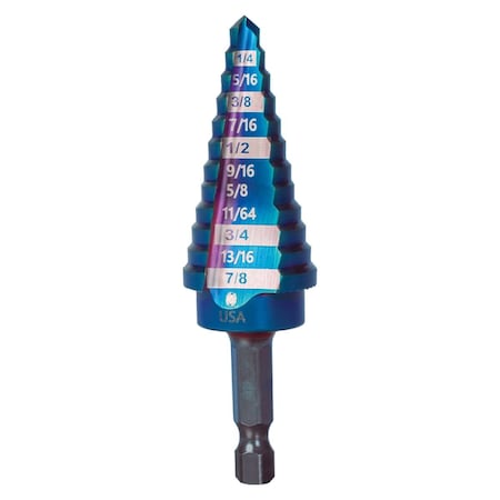 Spyder Step Bit/Hex Shank 19022