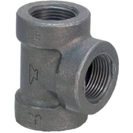 Homecare Products 8700120606 1.25 in. Malleable Iron Pipe Fitting Black Tee HO576466