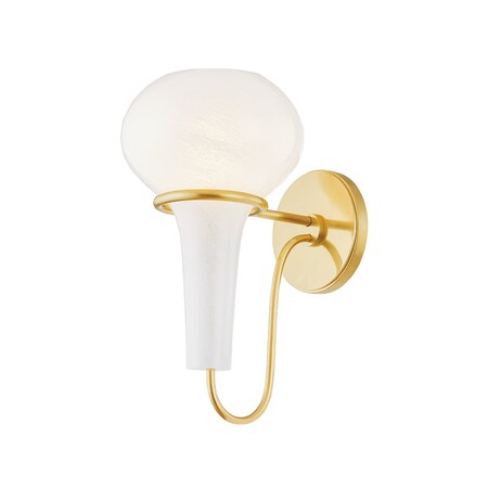 Hudson Valley Lighting Adams corner 6.75 in. Wall Sconce Aged Brass 5813-AGB