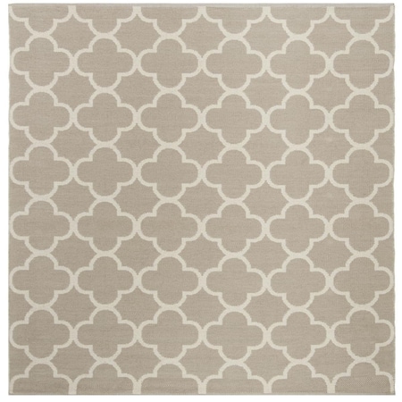 Safavieh Montauk Hand Woven Square Area RugGrey & Ivory 6 x 6 ft. MTK725A-6SQ