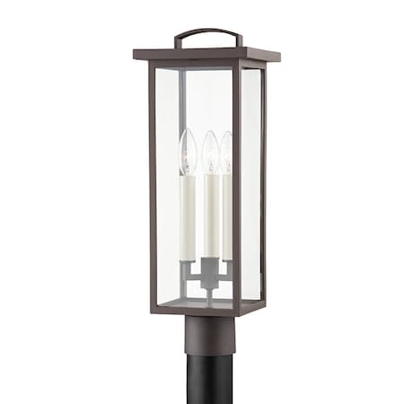 Troy Lighting Eden 3 Light Post 7.5 In. Textured Bronze P7524-TBZ