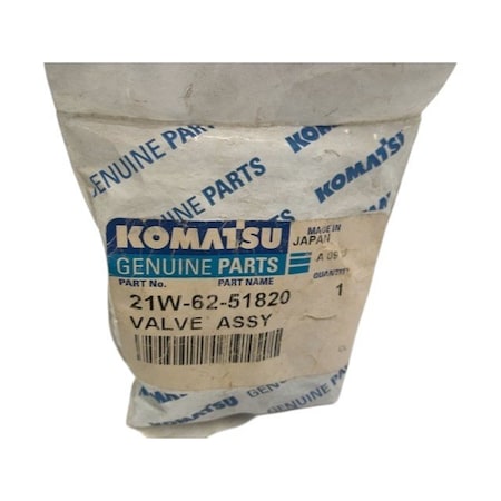 Komatsu VALVE ASM, KOMATSU OEM 21W-62-51820 21W-62-51820