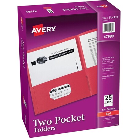 Avery Dennison PORTFOLIO, 2 PCKT 25, RD 47989