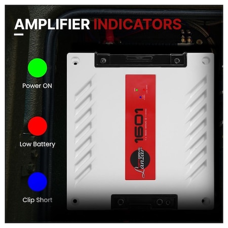 Lanzar One Channel 2300 Watts Max 1 Ohm Car Audio Mono Amplifier w/Subsonic Filter Bass Boost & Low Pass 1600.1