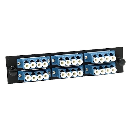 Fibertronics Fiber Optic Adapter Plate LGX-LCQX-6B