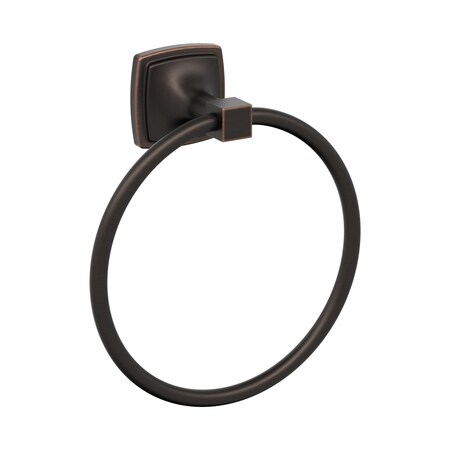 Amerock Stature Oil Rubbed Bronze Transitional 7-9/16 in 192 mm Length Towel Ring BH36092ORB