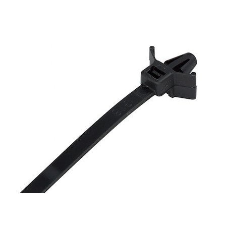 Gtse Black Push Mount Winged Zip Ties - 4in (50lb), 100PK PMCT4-50-B-100