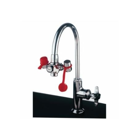 Guardian Equipment EyeSafe, Eye Wash Converter Faucet, 55/64 in-27 Female Thread Inlet, Includes 4 Adapters 333-G1100