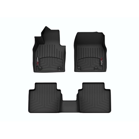 Weathertech Black, Front and Rear Floorliners 441739-1-2