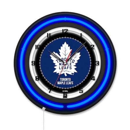 Holland Bar Stool Toronto Maple Leafs 19 Double Neon Wall Clock Clk19BK