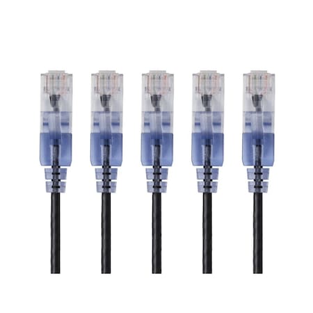 Monoprice SlimRun Cat6A Ethernet Patch Cable - Snagless RJ45_ UTP_ Pure Bare Cop 29426