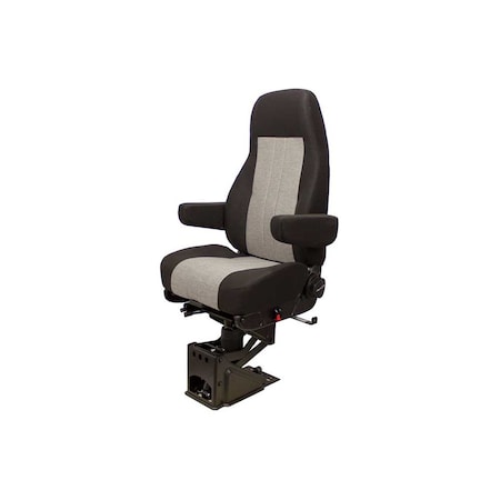 Uni Pro 1115 Semi Truck Seat High-Back Black/Gray Mordura Fabric 8206