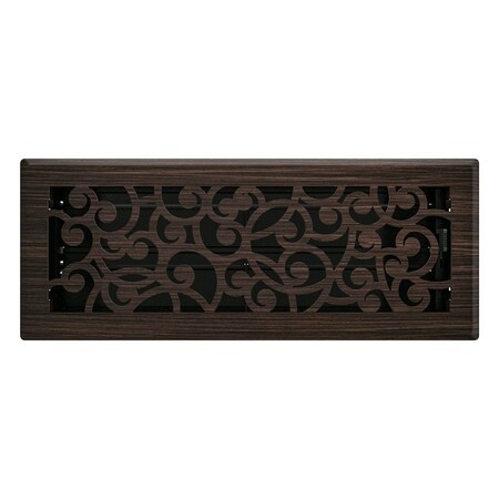 Imperial Wonderland Design Decorative Floor Register, 12 in L, 4 in W, Steel, Oil-Rubbed Bronze RG3366