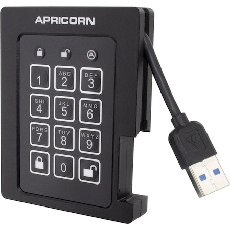 Apricorn Apricorn ASSD-3PL256-4TBF 4 TB Rugged Solid State Drive - External - USB 3.0 ASSD-3PL256-4TBF
