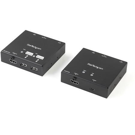 Startech.Com EXTEND 1080P VIDEO AND FOUR USB PERIPHERAL DEVICES TO A REMOTE LOCATION OVER STA ST121USBHD