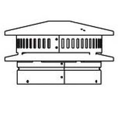 Vecindario Vertical Direct Vent Termination Cap with Storm Collar VE1721463