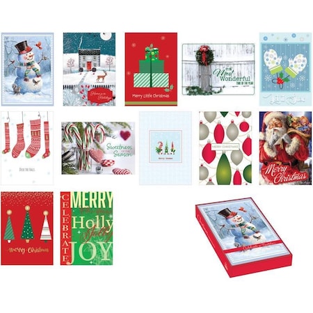 Paper Images XMAS BOXED CARDS, 18PK CBC487CD