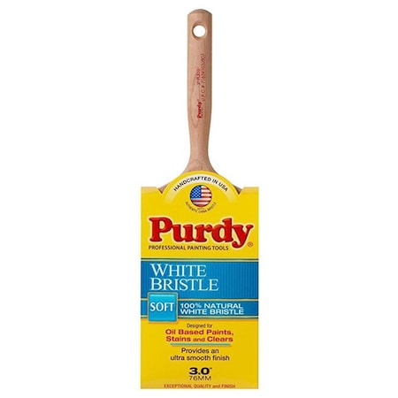 Plato 3in Purdy White China Bristle Flat Sash Paint Brush 144332030