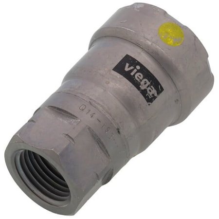 Viega MegaPressG adapter P 0.75 FPT 0.5 carbon steel zinc-nickel coating 25576