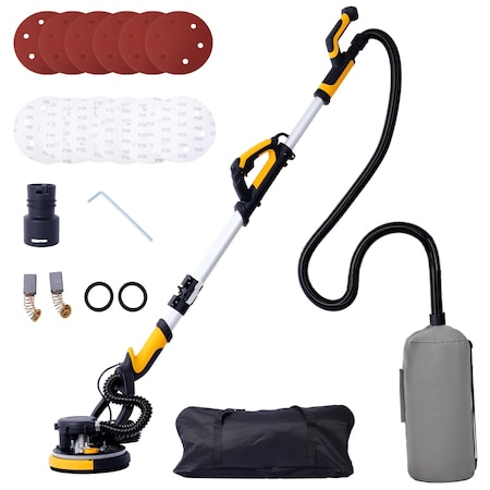 Edendirect 780W Electric Drywall Sander with Vacuum Dust Collection, LED Light, and Extendable Handle ED-W465128043