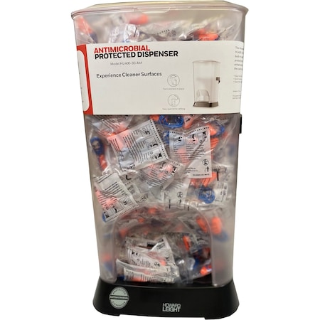 Honeywell Howard Leight Prefilled X-treme Antimicrobial-Protected Dispenser, XTR-30, 400PK HL400-XTR-30-AM