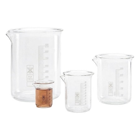Zoro Select Beaker, Plastic, Colorless 601722