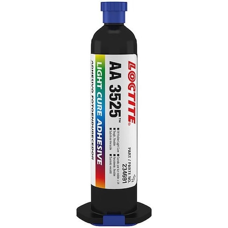 Loctite UV Cure Adhesive, AA 3525 Series, Clear, Bottle 234691