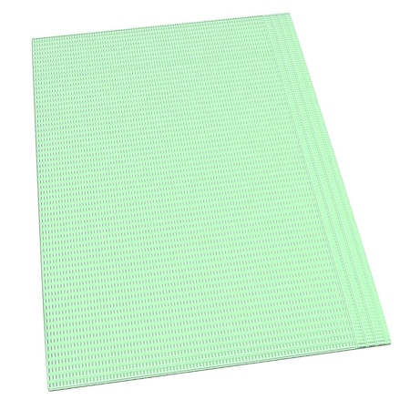Dynarex Dental Bibs - Mint Green, 17 3/4"x12 7/8", 500PK 4493