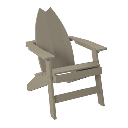 Polybird SURFBOARD ADIRONDACK-TAIL CHAIR.        WEATHERWOOD POLYBIRD P80