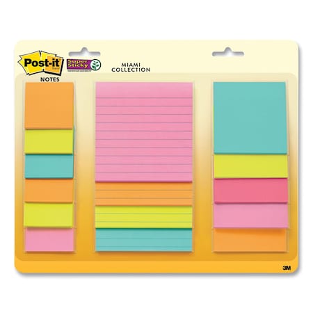 Post-It Pads in Supernova Neon Colors, 45 Sheets/Pad, 15PK 4423-15SSMIA