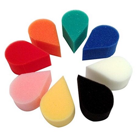 Ruby Red Paints High Density Petal Sponge, Multi Color, 8PK SPOPET8