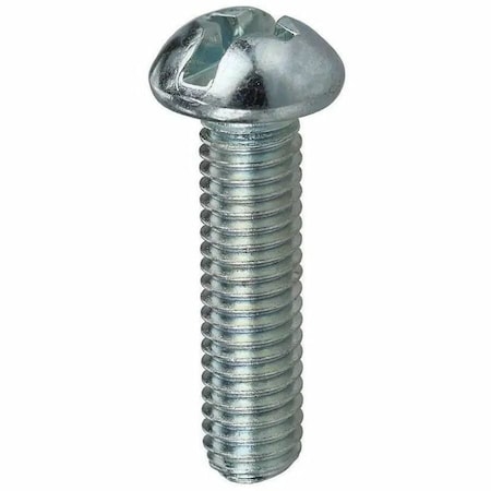 Dottie #10-24 x 1/2 in Combination Phillips/Slotted Round Machine Screw, Zinc Plated Carbon Steel, 100 PK RMC102412