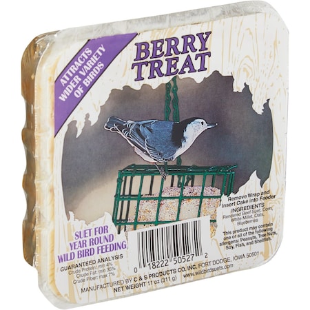 C&S 11 Oz. Berry Treat Wild Bird Suet 100214302