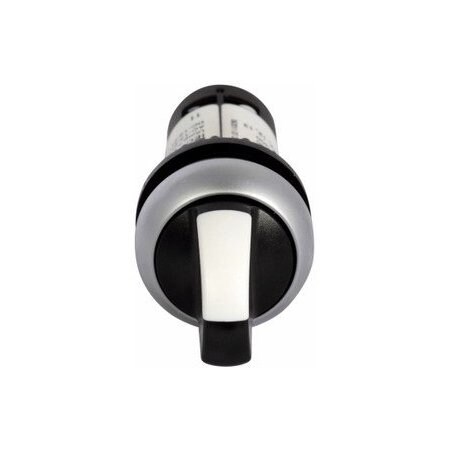 Eaton 22.5 MM, 1NO-1NC, NEMA 4X/13, IP65, Black/White Button, Silver Bezel, Left-Right 60D,  C22-WRKV-K11