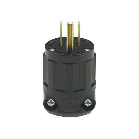 Leviton Straight Blade Plug, 125V AC 5266-B