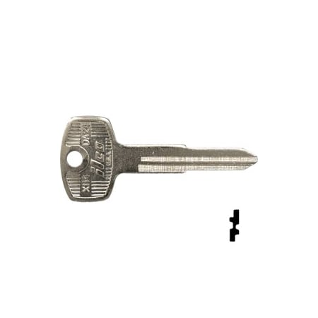 Datisun Go Key Ilco Unican Datsun Key Blank DA24, 10PK X114 | Zoro
