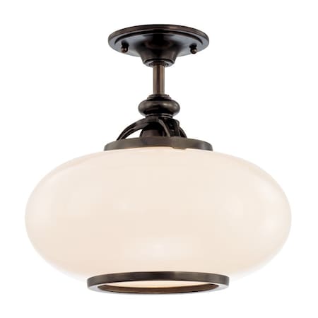Hudson Valley Lighting Canton 1 Light Semi Flush 15 In. Old Bronze 9815F-OB