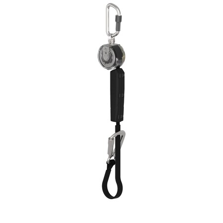 Msa Safety V-TEC Self Retracting Lifeline, Carabiner, Aluminum, 1 Leg(s), 400 lb Weight Capacity VTOHW-031-DJ-O-TB