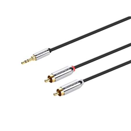 Monoprice Stereo Male To Rca Stereo M, 6 ft., Black 9768