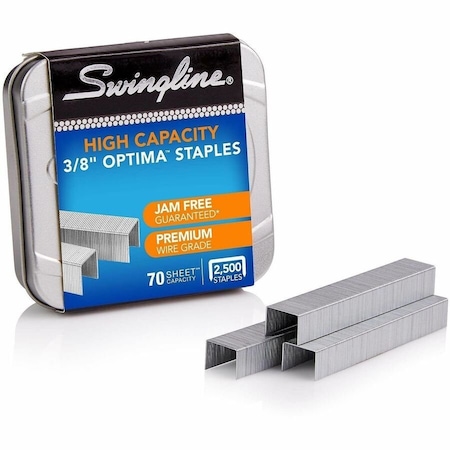 Swingline Staples, Hi-Cap, 3/8", PK2500 35550