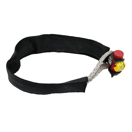 Lockjaw Synthetic Shackle, Lifting Rated, 3,300 lbs, WLL, 4.5in Working Dia. w/ Kevlar Sleeve 17-025008K