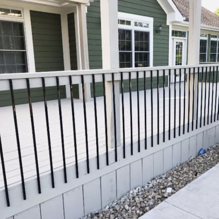 Fortress Building Products 31''x5/8'' Antique Bronze Galvanized Steel Square Railing Baluster, 10PK 660106