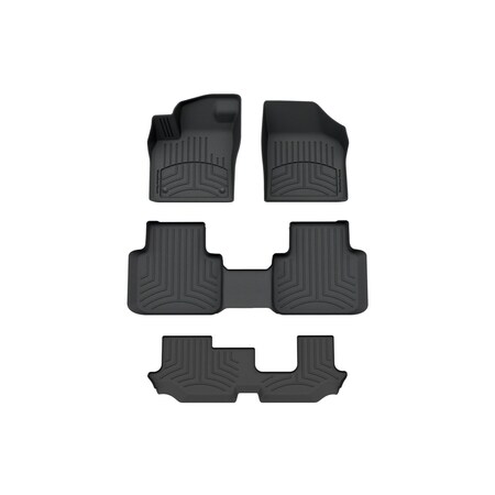 Weathertech Black, Front and Rear and Rear FloorLiner HP 4415501-441084-4-3IM