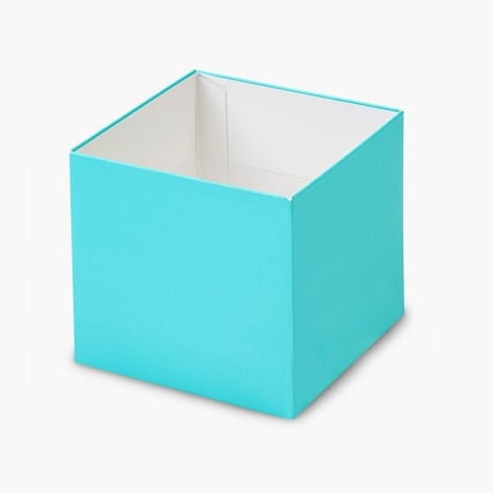Nashville Wraps Matte Turquoise Box Base, 4x4x3.5, 25PK GBB04TU