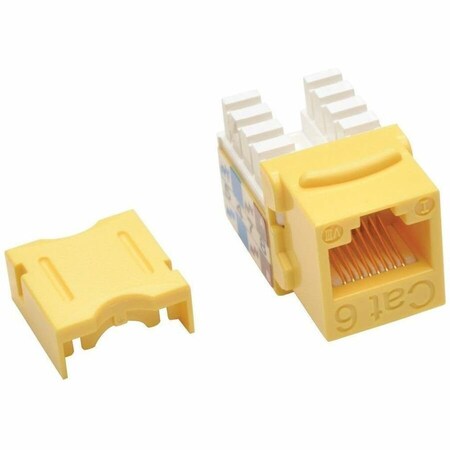 Eaton Tripp Lite Series Cat6/Cat5e 110 Style Punch Down Keystone Jack - Yellow, TAA N238-001-YW